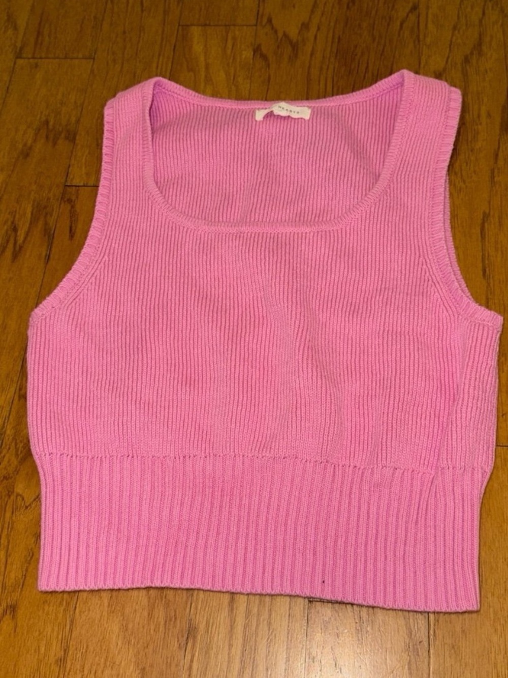 Brand New PacSun LA Hearts Knit Light Pink Crop Top Women’s Size Large
